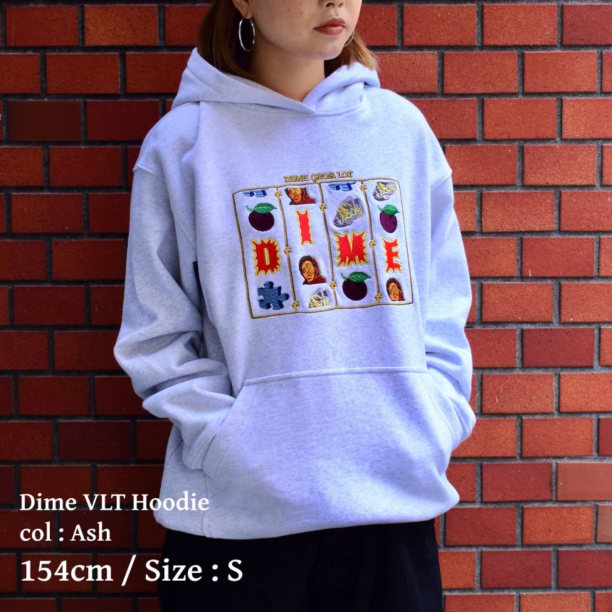 Dime VLT Hoodie / Ash (ダイム パーカー / スウェット) - HORRIBLE'S  PROJECT｜HORRIBLE'S｜SAYHELLO | HELLRAZOR | Dime MTL | QUASI | HOTEL BLUE |  GX1000 | THEORIES | VANS SKATE | 正規取扱い販売店 