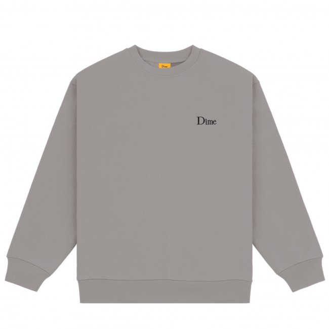 Dime Classic Small Logo Crewneck / Charcoal (ダイム クルーネック / スウェット) -  HORRIBLE'S PROJECT｜HORRIBLE'S｜SAYHELLO | HELLRAZOR | Dime MTL | QUASI |  HOTEL BLUE | GX1000 | THEORIES | VANS SKATE 