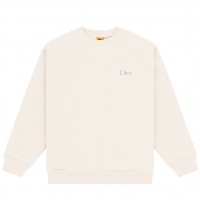 Dime Classic Small Logo Crewneck / Natural (ダイム クルーネック / スウェット) -  HORRIBLE'S PROJECT｜HORRIBLE'S｜SAYHELLO | HELLRAZOR | Dime MTL | QUASI |  HOTEL BLUE | GX1000 | THEORIES | VANS SKATE 