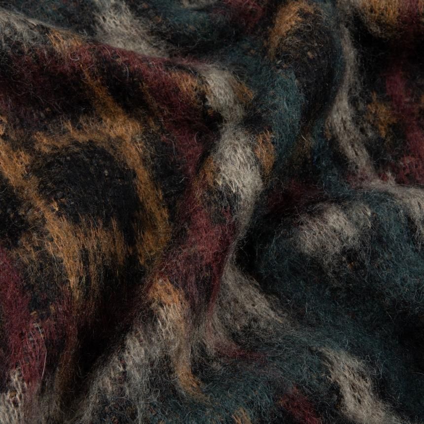 Dime Plaid Mohair Knit / Black (ダイム モヘア ニット