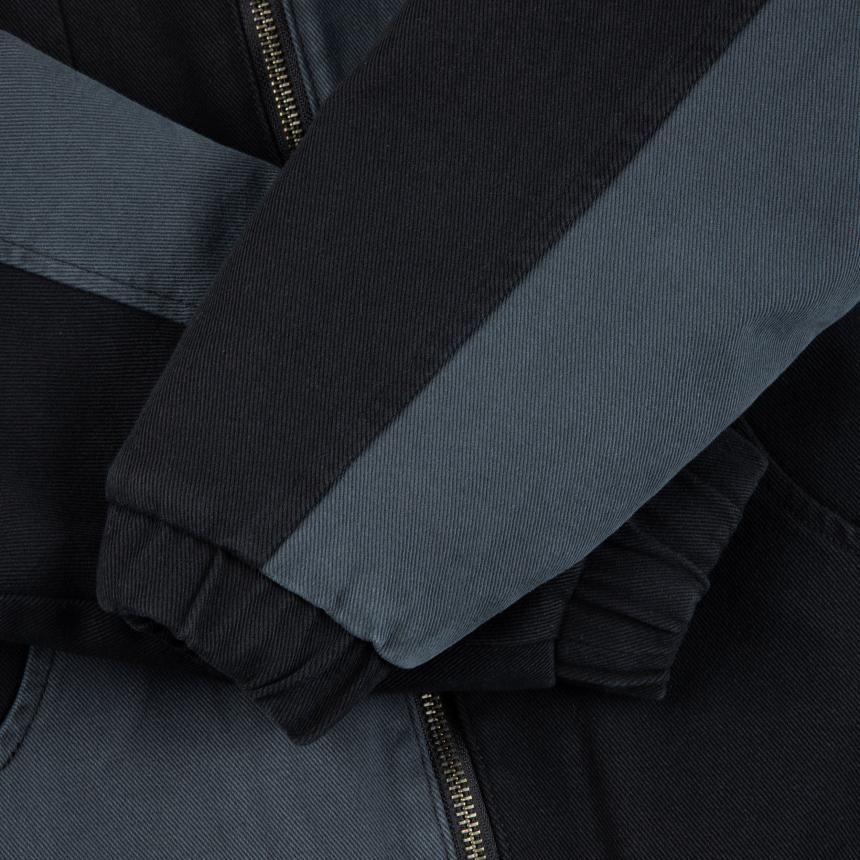 Dime Panel Denim Hooded Bomber / Charcoal (ダイム ジップ