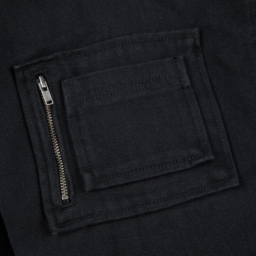 Dime Panel Denim Hooded Bomber / Charcoal (ダイム ジップ