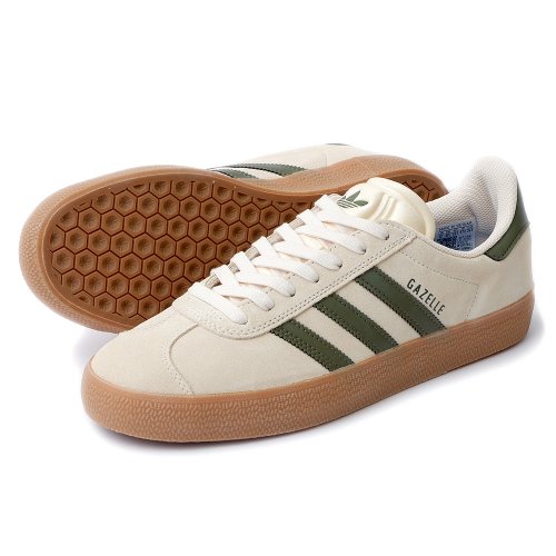 <img class='new_mark_img1' src='https://img.shop-pro.jp/img/new/icons5.gif' style='border:none;display:inline;margin:0px;padding:0px;width:auto;' />ADIDAS SKATEBOARDING GAZELLE ADV / ECRU TINT / FOCUS OLIVE (ǥ  ȥˡ)