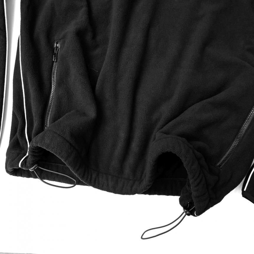 GRAND COLLECTION X UMBRO MICRO FLEECE QUARTER ZIP JACKET / BLACK