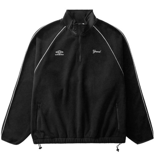 <img class='new_mark_img1' src='https://img.shop-pro.jp/img/new/icons5.gif' style='border:none;display:inline;margin:0px;padding:0px;width:auto;' />GRAND COLLECTION X UMBRO MICRO FLEECE QUARTER ZIP JACKET / BLACK (ɥ쥯 ե꡼㥱å)