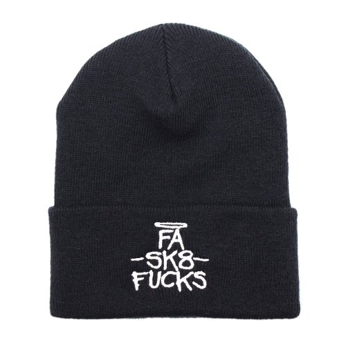 <img class='new_mark_img1' src='https://img.shop-pro.jp/img/new/icons5.gif' style='border:none;display:inline;margin:0px;padding:0px;width:auto;' />FUCKING AWESOME FA SK8 FUCKS CUFF BEANIE / BLACK (եå󥪡ࡡӡˡå)