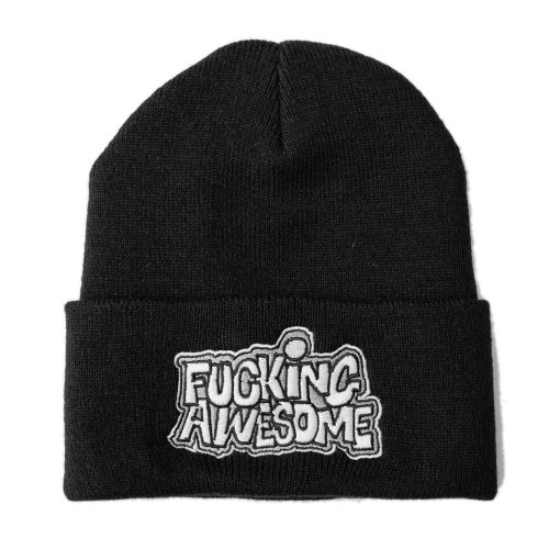 <img class='new_mark_img1' src='https://img.shop-pro.jp/img/new/icons5.gif' style='border:none;display:inline;margin:0px;padding:0px;width:auto;' />FUCKING AWESOME PBS LOGO CUFF BEANIE / BLACK (եå󥪡ࡡӡˡå)