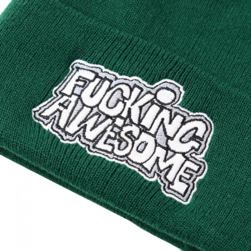 FUCKING AWESOME PBS LOGO CUFF BEANIE / FOREST GREEN (ファッキンオーサム ビーニーキャップ) -  HORRIBLE'S PROJECT｜HORRIBLE'S｜SAYHELLO | HELLRAZOR | Dime MTL | QUASI |  HOTEL BLUE | GX1000 | THEORIES | VANS SKATE 