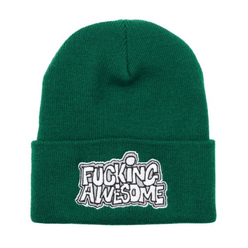 <img class='new_mark_img1' src='https://img.shop-pro.jp/img/new/icons5.gif' style='border:none;display:inline;margin:0px;padding:0px;width:auto;' />FUCKING AWESOME PBS LOGO CUFF BEANIE / FOREST GREEN (եå󥪡ࡡӡˡå)