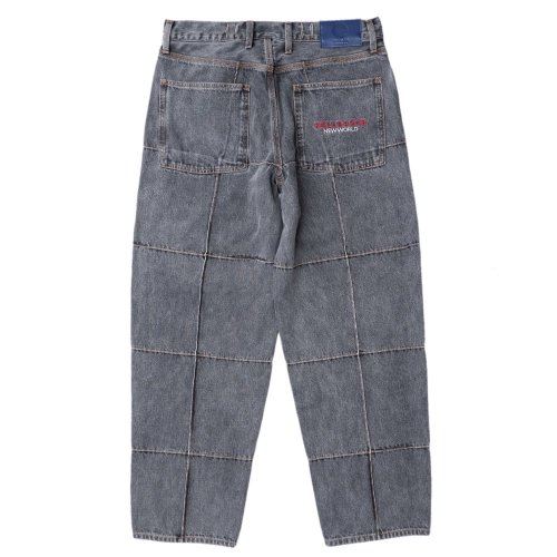 <img class='new_mark_img1' src='https://img.shop-pro.jp/img/new/icons5.gif' style='border:none;display:inline;margin:0px;padding:0px;width:auto;' />HELLRAZOR BLOCK BAGGIE DENIM PANTS / WASH BLACK (إ쥤 Х ǥ˥ѥ)