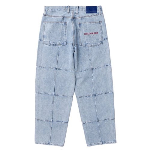 <img class='new_mark_img1' src='https://img.shop-pro.jp/img/new/icons5.gif' style='border:none;display:inline;margin:0px;padding:0px;width:auto;' />HELLRAZOR BLOCK BAGGIE DENIM PANTS / WASH INDIGO (إ쥤 Х ǥ˥ѥ)