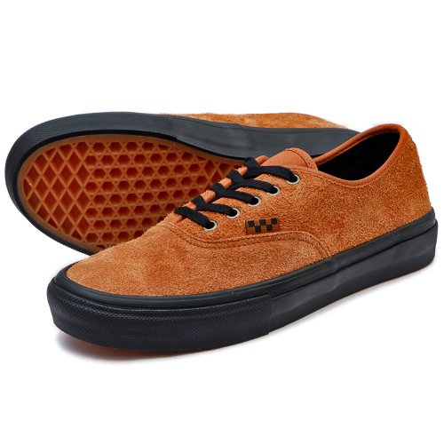 <img class='new_mark_img1' src='https://img.shop-pro.jp/img/new/icons5.gif' style='border:none;display:inline;margin:0px;padding:0px;width:auto;' />VANS SKATE AUTHENTIC HAIRY SUEDE / BLACK/RUSTʥХ/  ƥå ˡ