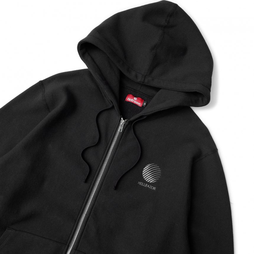 HELLRAZOR LOGO EMB FULL ZIP HOODIE / BLACK/GREY (ヘルレイザー ジップフーディー/スウェット) -  HORRIBLE'S PROJECT｜HORRIBLE'S｜SAYHELLO | HELLRAZOR | Dime MTL | QUASI |  HOTEL BLUE | GX1000 | THEORIES | VANS SKATE | 正規取扱い販売店 