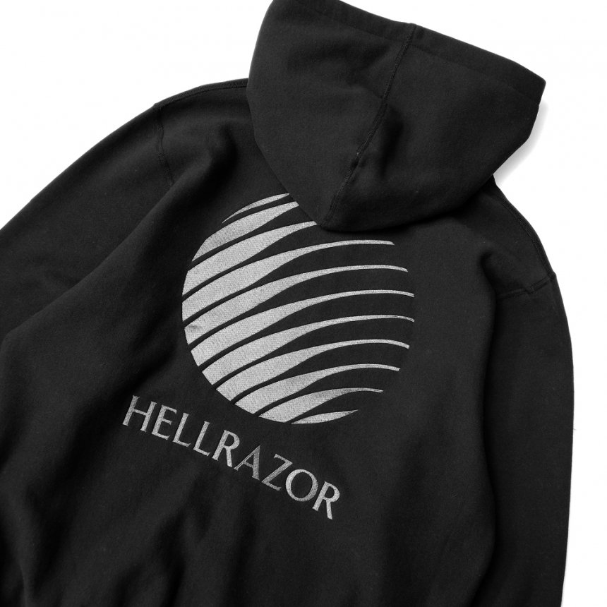 HELLRAZOR LOGO EMB FULL ZIP HOODIE / BLACK/GREY (ヘルレイザー ジップフーディー/スウェット) -  HORRIBLE'S PROJECT｜HORRIBLE'S｜SAYHELLO | HELLRAZOR | Dime MTL | QUASI |  HOTEL BLUE | GX1000 | THEORIES | VANS SKATE | 正規取扱い販売店 