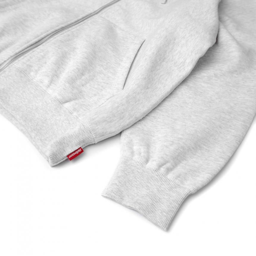 HELLRAZOR LOGO EMB FULL ZIP HOODIE / ASH/NAVY (ヘルレイザー