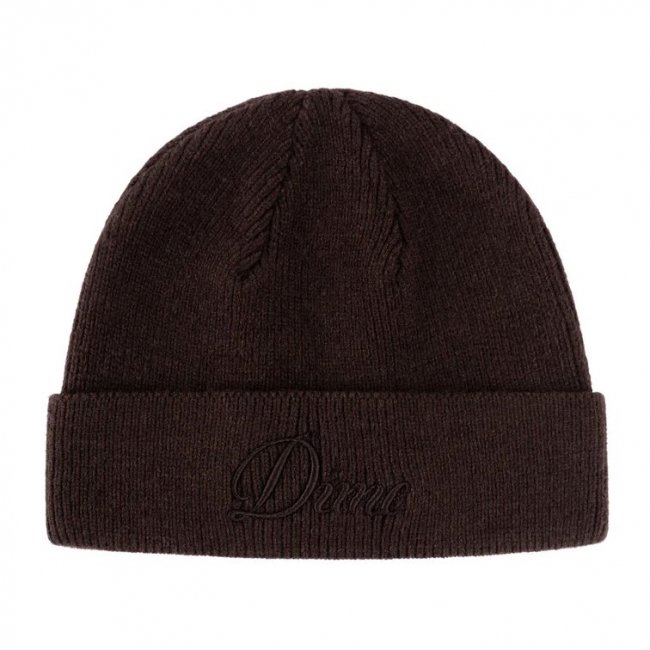 Dime Cursive Wool Fold Beanie / Dark Brown (ダイム ニットキャップ/ビーニー) - HORRIBLE'S  PROJECT｜HORRIBLE'S｜SAYHELLO | HELLRAZOR | Dime MTL | QUASI | HOTEL BLUE |  GX1000 | THEORIES | VANS SKATE | 正規取扱い販売店 