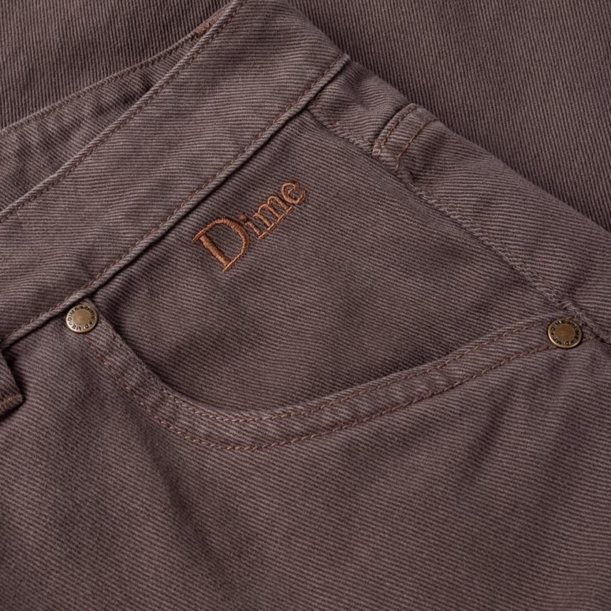 Dime Classic Baggy Denim Pants / Brown Washed (ダイム デニム