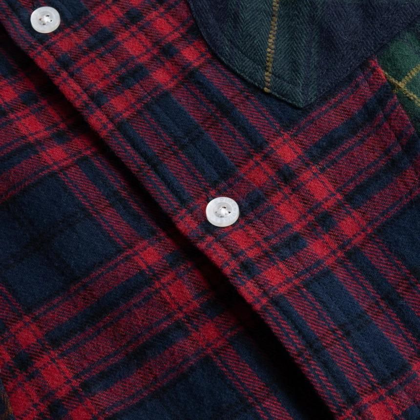 Dime Triple Plaid Shirt / Multi (ダイム 長袖 シャツ