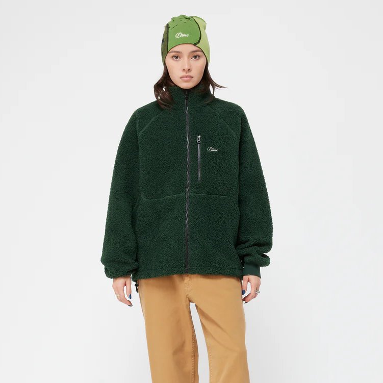 Dime Polar Fleece Sherpa Zip / Forest (ダイム フリースジャケット) - HORRIBLE'S  PROJECT｜HORRIBLE'S｜SAYHELLO | HELLRAZOR | Dime MTL | QUASI | HOTEL BLUE |  GX1000 | THEORIES | VANS SKATE | 正規取扱い販売店 