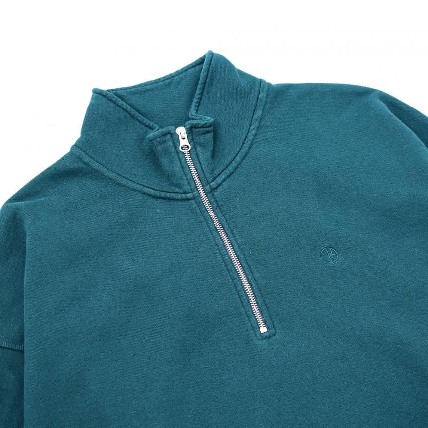 セール】COLLAR COLOR SCHEME HALF ZIP KNIT 襟配色ハーフジップ