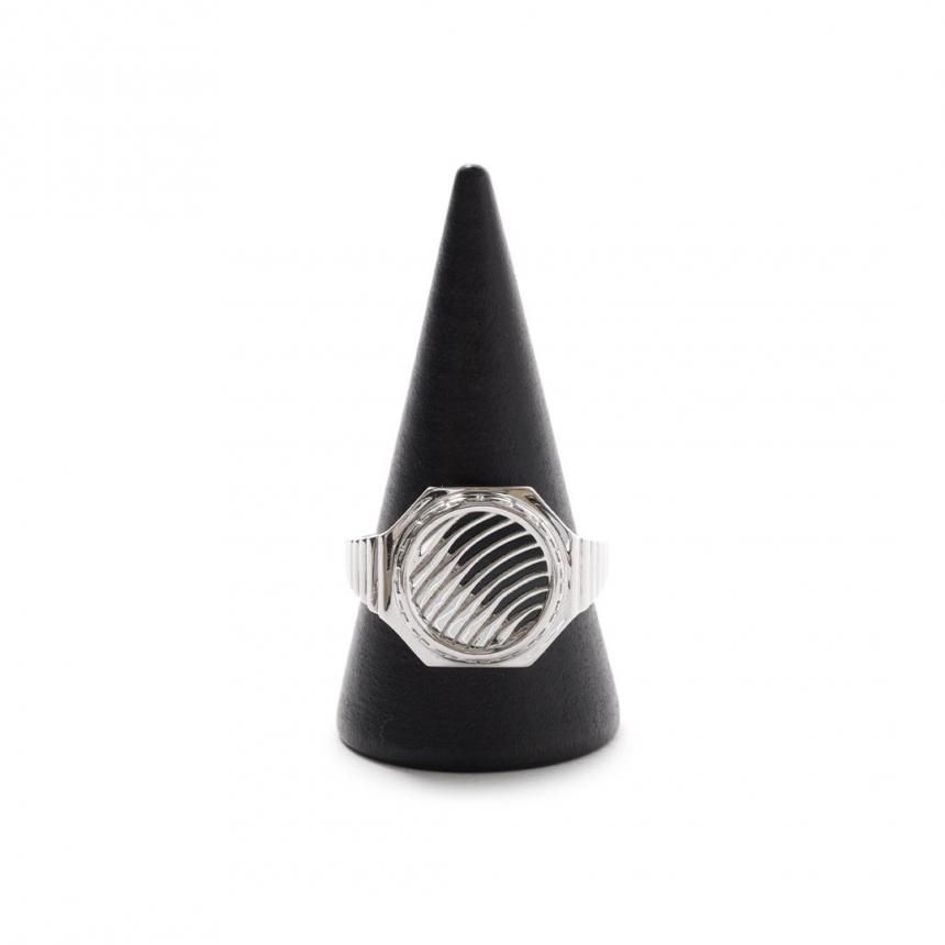 HELLRAZOR LOGO RING with ONYX / STERING SILVER (ヘルレイザー