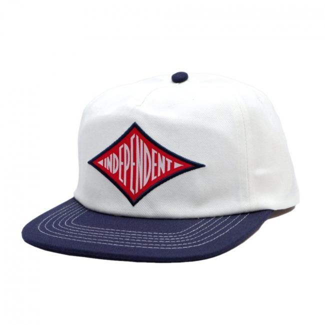 INDEPENDENT RTB PILOT SNAPBACK CAP / WHITE×NAVY (インデペン INDEPENDENT RTB PILOT SNAPBACK CAP / WHITE×NAVY (インデペン