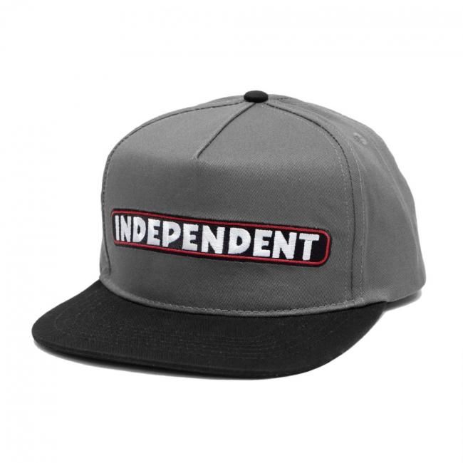 INDEPENDENT BTG SPEED BAR SNAPBACK CAP / CHARCOAL/BLACK