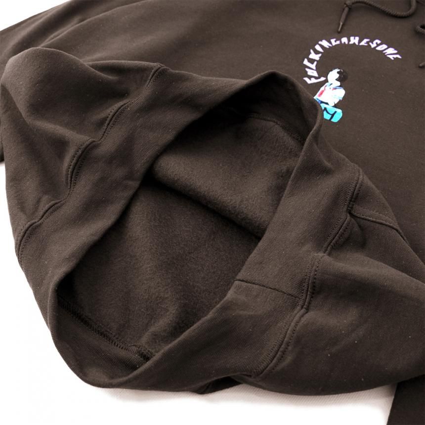 FUCKING AWESOME MOUTH GIRL HOODIE / BROWN (ファッキン