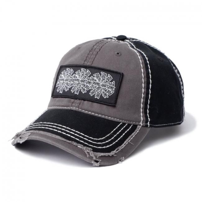 F*CKING AWESOME トラッカーキャップ FUCKING AWESOME THREE SPIRAL EDGE STITCH SIX PANEL CAP