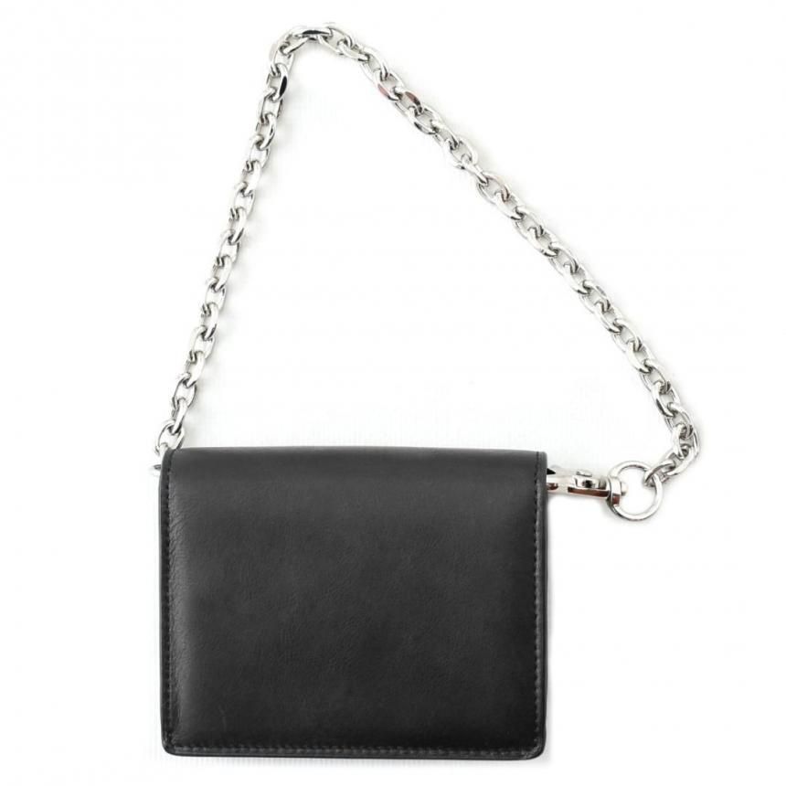 Dime Chain Leather Wallet / Black (ダイム ウォレット/財布