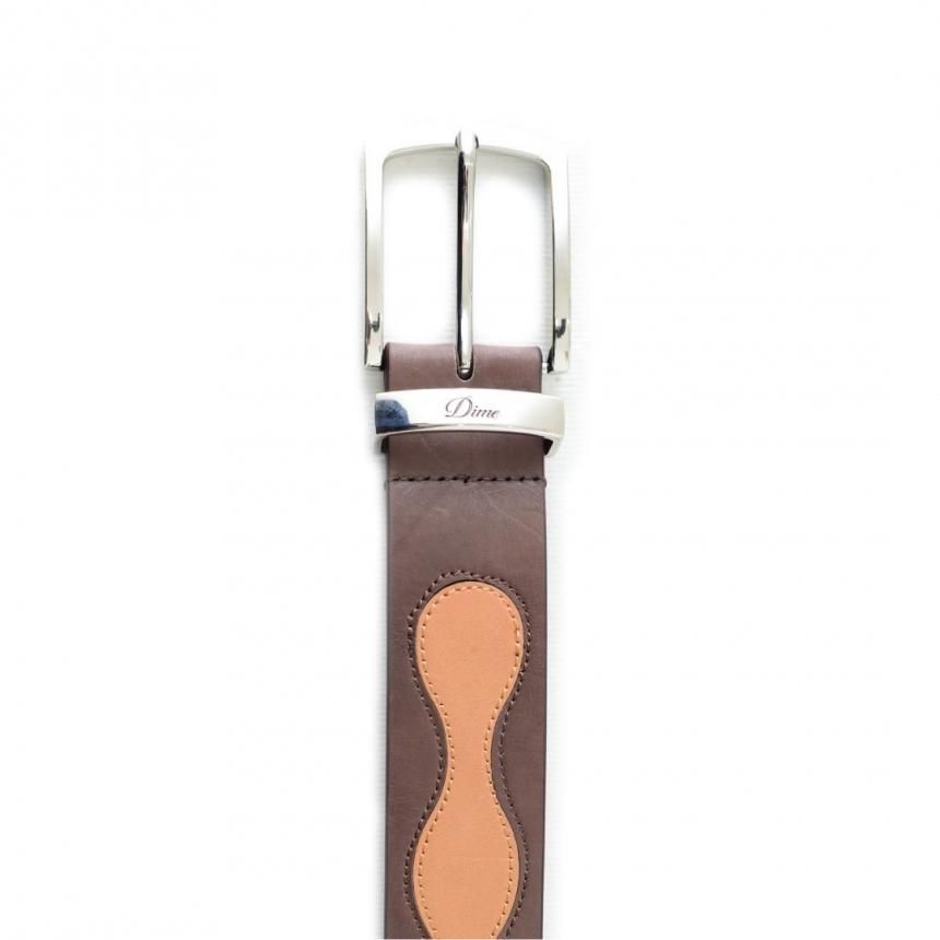Dime Premium Leather Belt / Brown (ダイム ベルト