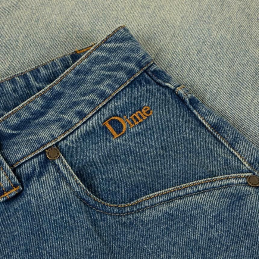 Dime Classic Baggy Denim Pants / Dipped Sandblasted Indigo Dime Classic Baggy Denim Pants / Dipped Sandblasted Indigo