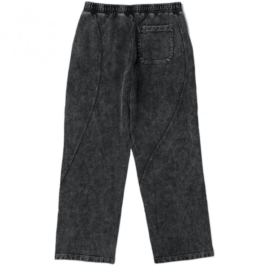 Dime Cyclone French Terry Pants / Black Snow Washed (ダイム