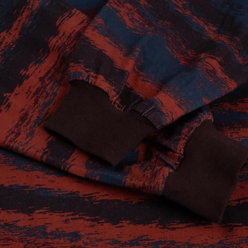 Dime Brushstroke L/S Shirt / Bordeaux (ダイム 長袖 Tシャツ