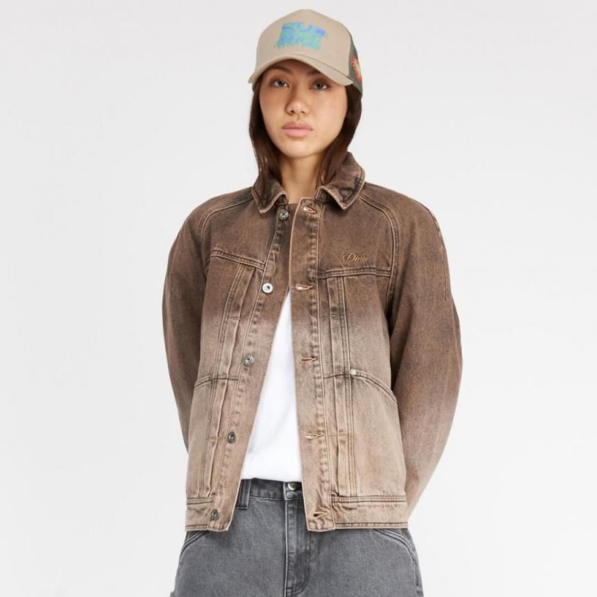Dime Denim Jacket / Dipped Sandblasted Brown (ダイム デニム