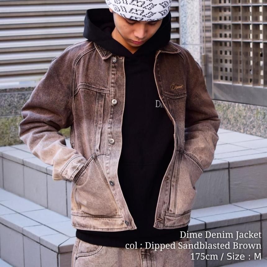 Dime Denim Jacket / Dipped Sandblasted Brown (ダイム デニム