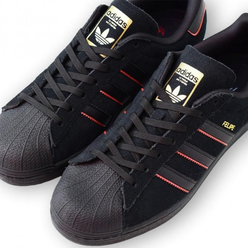 本物の adidas skateboarding Super Star ADV × Felipe Gustavo 靴