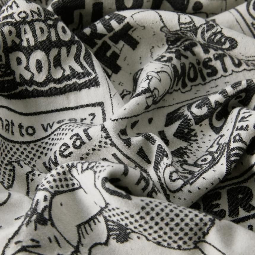 POLAR NEWS PAPER PICNIC BLANKET / WHITE/BLACK (ポーラー