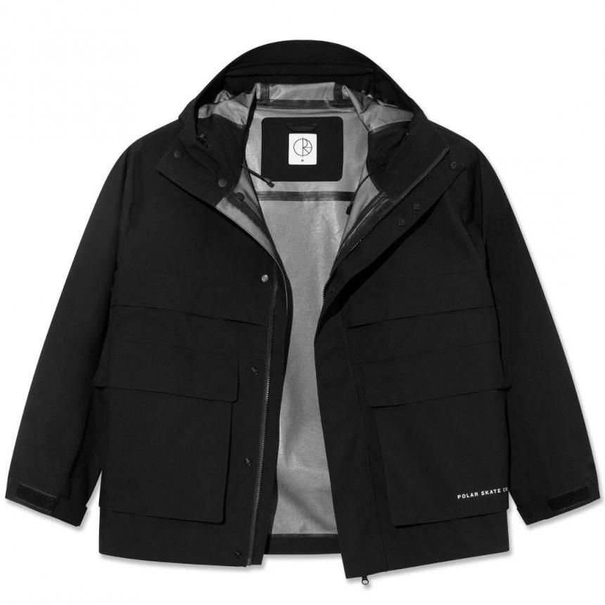 polar skate ポーラースケート　ジャケット　黒　クリーニング済 POLAR CARGO SHELL JACKET / BLACK (ポーラー シェルジャケット