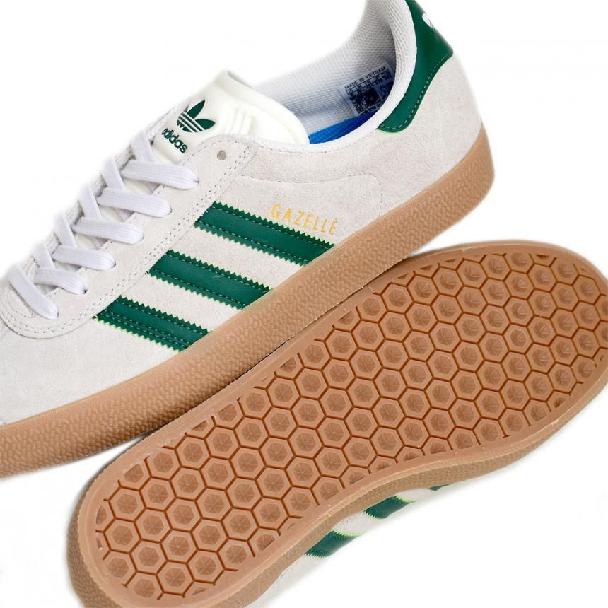 ADIDAS SKATEBOARDING GAZELLE ADV / CRYSTAL WHITE/GUM