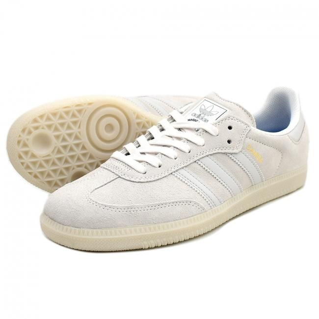 ADIDAS SKATEBOARDING SAMBA ADV / CHALK WHITE/GREY ONE