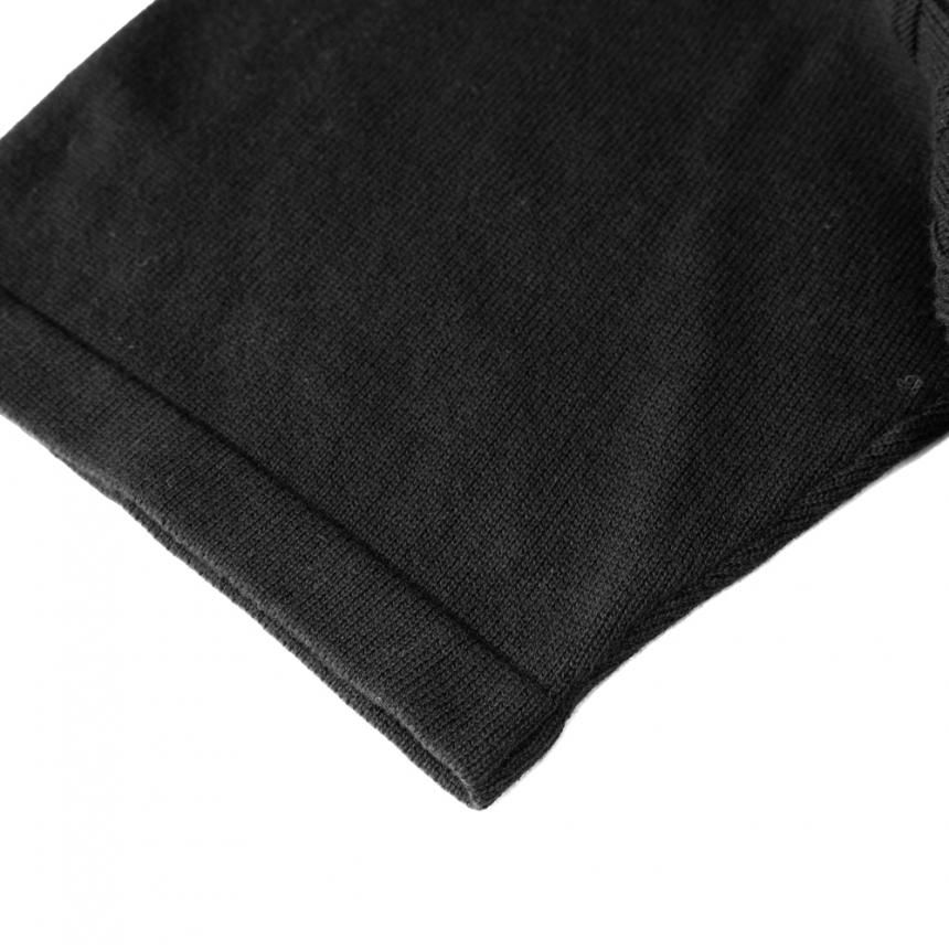 HELLRAZOR SQUARE S/S BUTTON KNIT / BLACK (ヘルレイザー 半袖