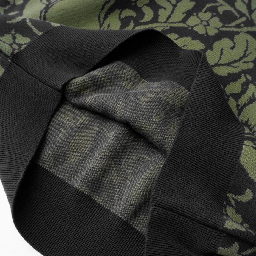 GX1000 JACQUARD KNIT FLORAL SWEATER / BLACK (ジーエックス