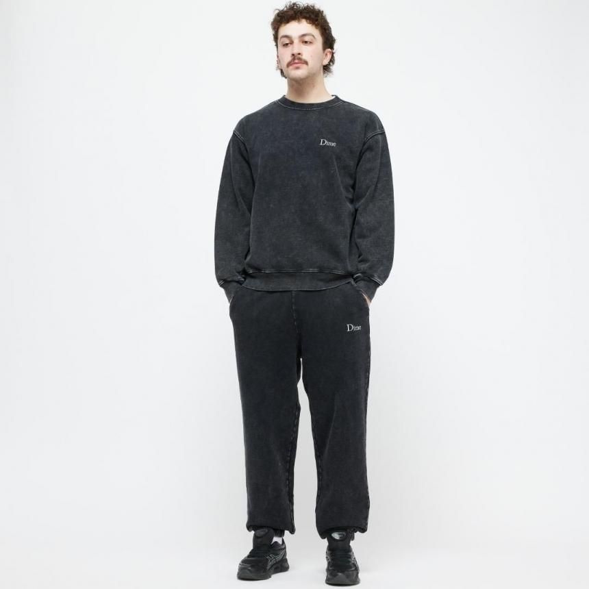 DIME classicスウェットパンツ　BLACK Dime Classic French Terry Sweatpants / Faded Black (ダイム