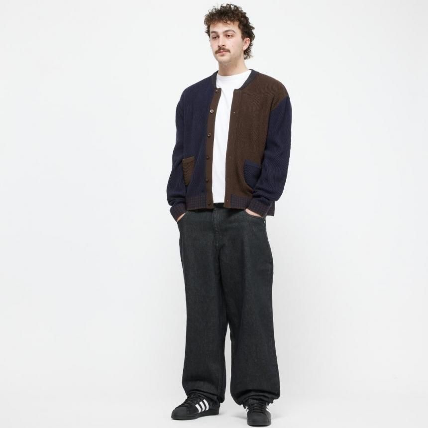 Dime ブラックデニム Dime BLOCKED RELAXED DENIM PANTS / BLACK WASHED (ダイム