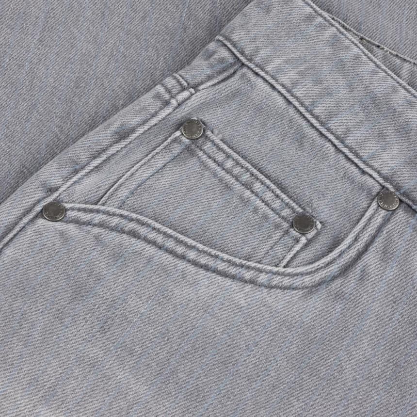 Dime Classic Baggy Denim Pants / Sandblasted Gray (Striped