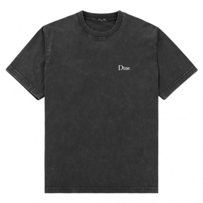 Dime Classic Small Logo T-Shirt / Faded Black (ダイム T