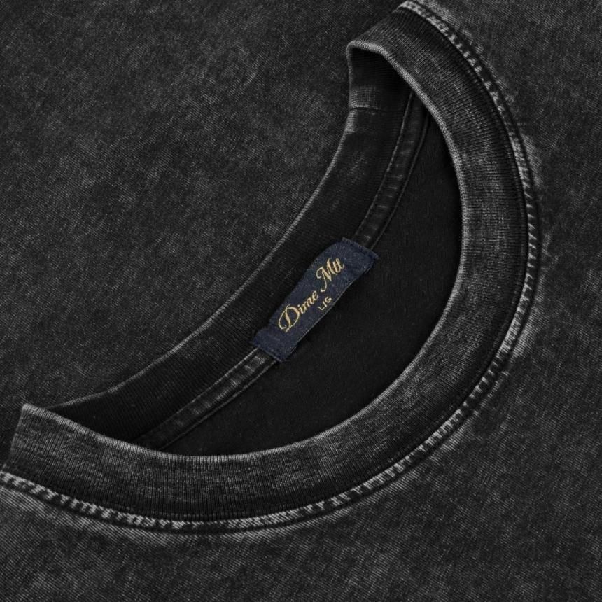 Dime Classic Small Logo T-Shirt / Faded Black (ダイム Tシャツ