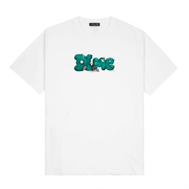 Dime Striped SS Knit / Black (ダイム ニットTシャツ / 半袖