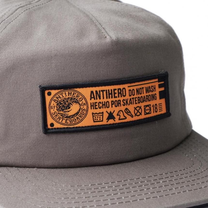 ANTI HERO HECHO POR SKATE SNAPBACK CAP / GREY (アンチ